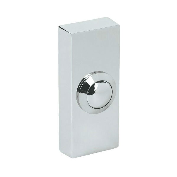 BYRON2204BC Byron Bright Chrome Surface Bell Push Superlec Direct