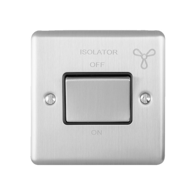 ENFSWSSG Eurolite 6A Fan Isolator Switch Satin Enhance Range