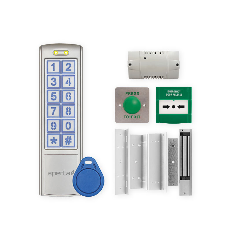 EZT3KM EZTAG3PROM ESP Door Access Kit with Mushroom Exit Button Superlec Direct