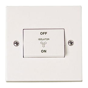 Click PRW020 Polar 3 Pole Fan Isolation Switch White