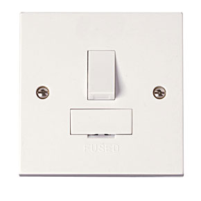 Click PRW051 Polar 13A Double Pole Switched Fused Connection Unit White