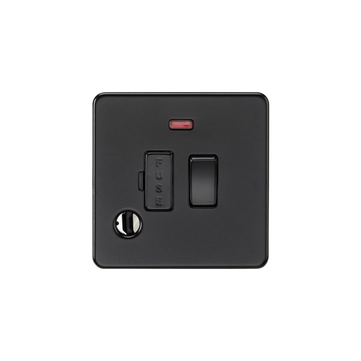 Knightsbridge SF6300FMBB 13A Switched Fused Spur with Neon & Flex