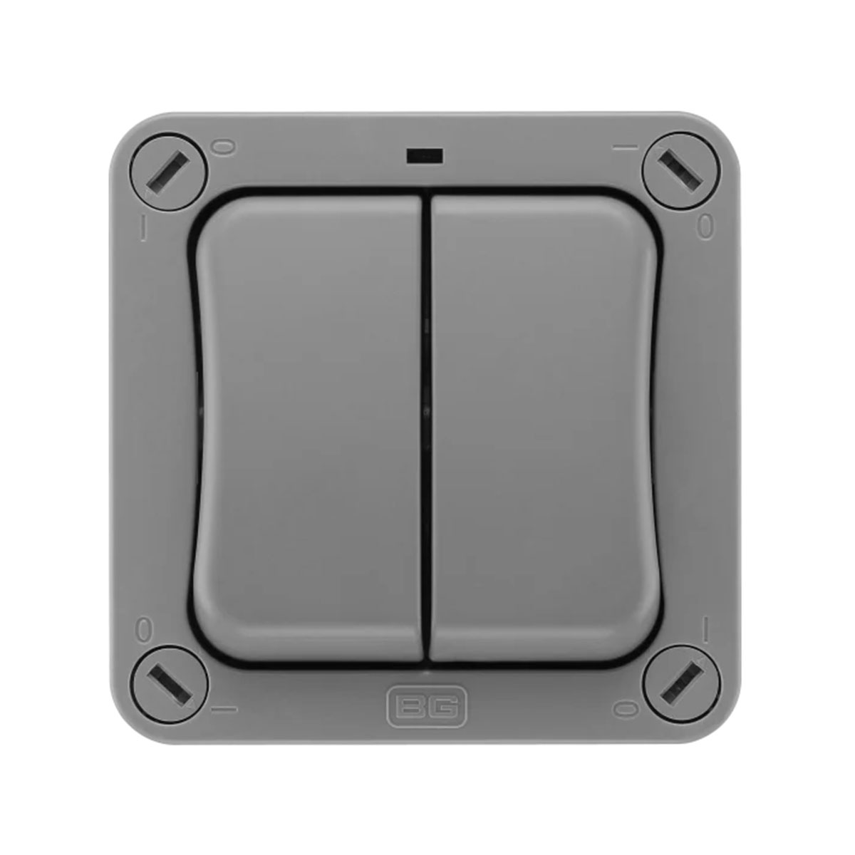 BG Electrical WP4202 Storm Weatherproof Grey Outdoor 20AX Double